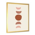 thumbnail image 2 of Designart 'Minimal Moon Phases On White' Modern Framed Art Print, 2 of 4