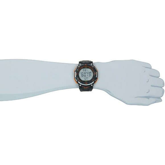 Armitron Sport Men's 40/8254ORG Black Strap Orange Accented Digital Chronograph Watch
