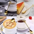 thumbnail image 5 of YQHWQ Dessert Teaspoon Set of 8 Gold 7-inch Gold Demitasse Espresso Spoon Inch Demitasse Spoon Inch Gold Demitasse Espresso Spoon Handle Mini Coffee Spoon, 5 of 5