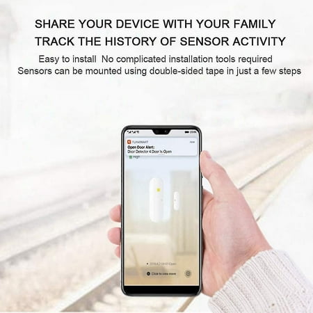 Door Window Alarm 120 Db Burglar Alarm Wireless Door Sensors With 1 ...