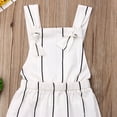 thumbnail image 3 of Bagilaanoe Toddler Baby Girl Jumpsuit Sleeveless Stripe Print Romper Backless Overalls 18M 24M 3T 4T 5T 6T Kids Long Pants Wide Leg Trousers Casual Outfits, 3 of 7