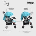 thumbnail image 4 of Carriola De Paseo Ivy Infanti Color Turquesa Con Mango Reversible, 4 of 6