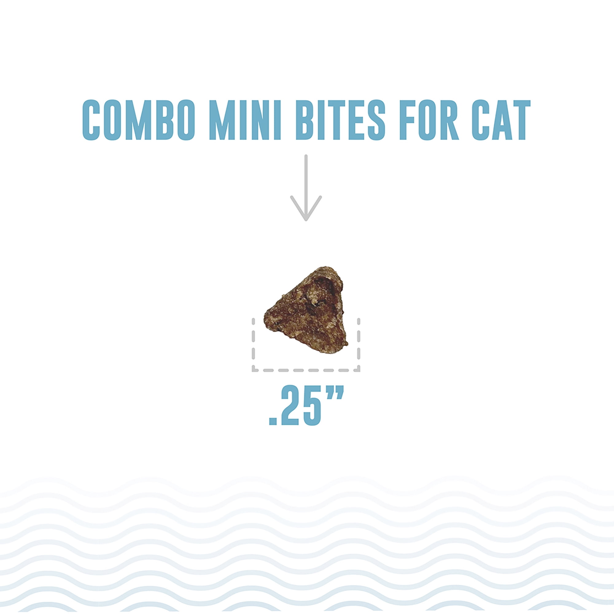 Icelandic+ Mini Combo Bites: Cod & Salmon - 1.7oz Bag - Cat Treats, .25" Crunchy Bites, 2 Ingredient Natural Pet Snacks, No Fillers, Wild-Caught Fish