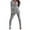 Gray, variant on Meichang Women's 2 Piece Outfit Casual Solid Long Sleeve Open Front Blazer and Slimming Pants Elegant Work Business Suit Sets