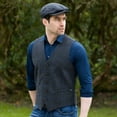 thumbnail image 2 of Men's Traditional Irish Wool Kerry Flat Cap, Thin Blue Line Size XX-Large Made By Mucros Weavers, 2 of 11