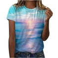 thumbnail image 2 of Graphic Tees for Women 2026 Summer Casual Short Sleeve Crewneck Aesthetic T Shirts, 2 of 6