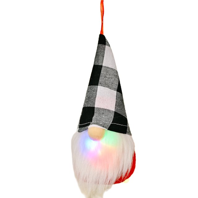 De Gnomos Con Luz Led Navidad Santa Elf Adornos De Mesa De Felpa Colgantes Colgantes Decoración Nórdica De Navidad Eigraketly HA040839-06