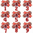 thumbnail image 4 of 6 Pcs Spiderman Superhero Foil Balloon Set, 32 Inch Red Number Balloons (1-9), Kids Birthday Party Decorations, Baby Shower, Themed Party Supplies for Boys, 4 of 4