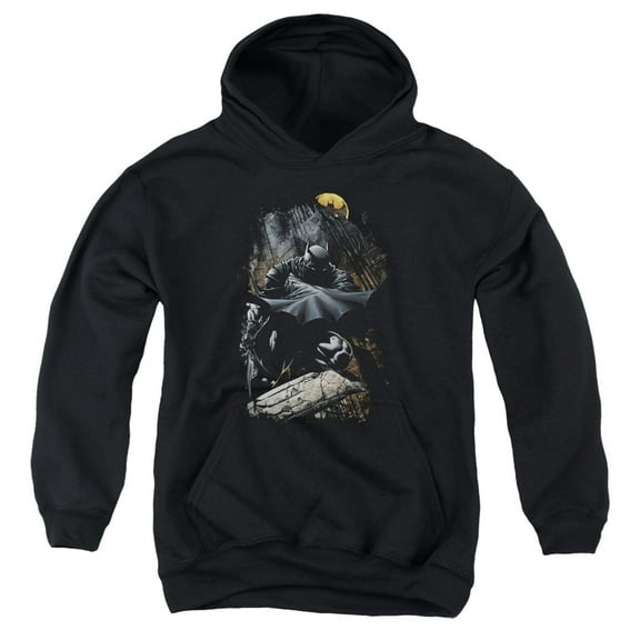 Batman - Sweeping Cape - Youth Hooded Sweatshirt - Small
