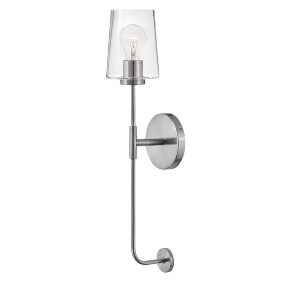83450BN Lark Kline - 1 Light Tall Wall Sconce In Transitional Style-23 Inches Tall and 5 Inches Wide-Brushed Nickel Finish
