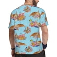 thumbnail image 2 of Wukai Turtles And Corals Print Men's Short-Sleeved Mesh T-Shirt,Quick-Dry Short Sleeve Workout T-Shirt-3X-Large, 2 of 8