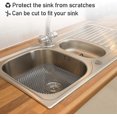 thumbnail image 4 of Silicone Kitchen Sink Protector Mat For Stainless Steel Or Porcelain Farmhouse Sink, 13.75" X 13.5" (black) Starlight, 4 of 5
