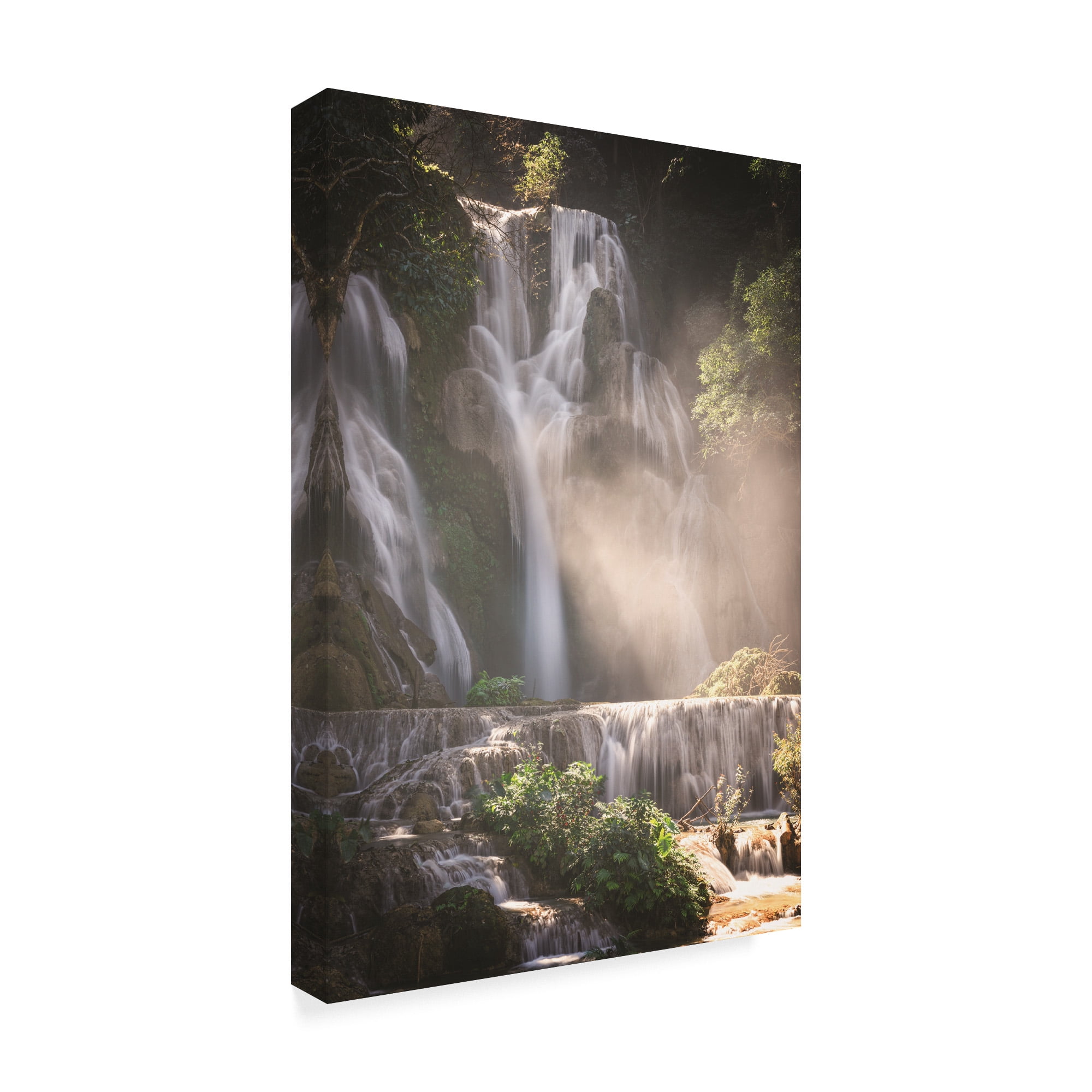 Trademark Fine Art 'Kuang Si Falls' Canvas Art by Philippe Sainte-Laudy