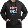thumbnail image 3 of Sudadera con capucha estilo retro de 1962 con estampado de Surf City, mezcla de algodón suave, manga larga informal para hombre y mujer, 3 of 5