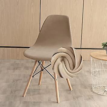 (beige,1 Pices) Housse De Chaise Scandinave Extensible Velours Luxe Housse De Chaise De Salle Manger Lavable Couverture De Chaise Incurve Recouvr