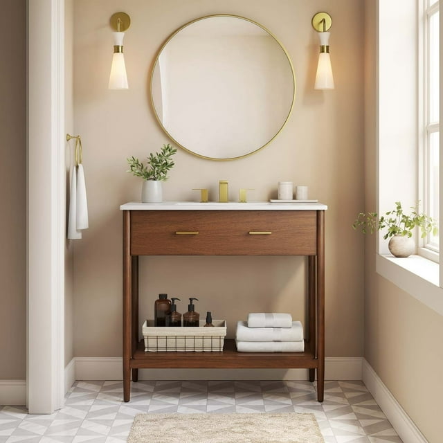 Zaire Coiffeuse de Salle de Bain 36 Pouces