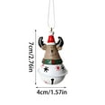thumbnail image 3 of Santa Claus Ornament Bell, Hand-Painted Metal Christmas Hanging Decoration with Festive Jingle, Holiday Tree, Mantel, Wreath & Gift Topper Décor, 3 of 5