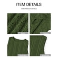 thumbnail image 4 of Shine Up Knit Tank Tops for Women Beach Vacation Clothes Summer Casual Crochet Tops Vest, 4 of 5