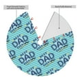 thumbnail image 2 of Yiaed Best Dad Ever Print Christmas Tree Skirt , Tree SkirtsTree Mat for Christmas Winter Holiday Indoor Decorations-36", 2 of 7