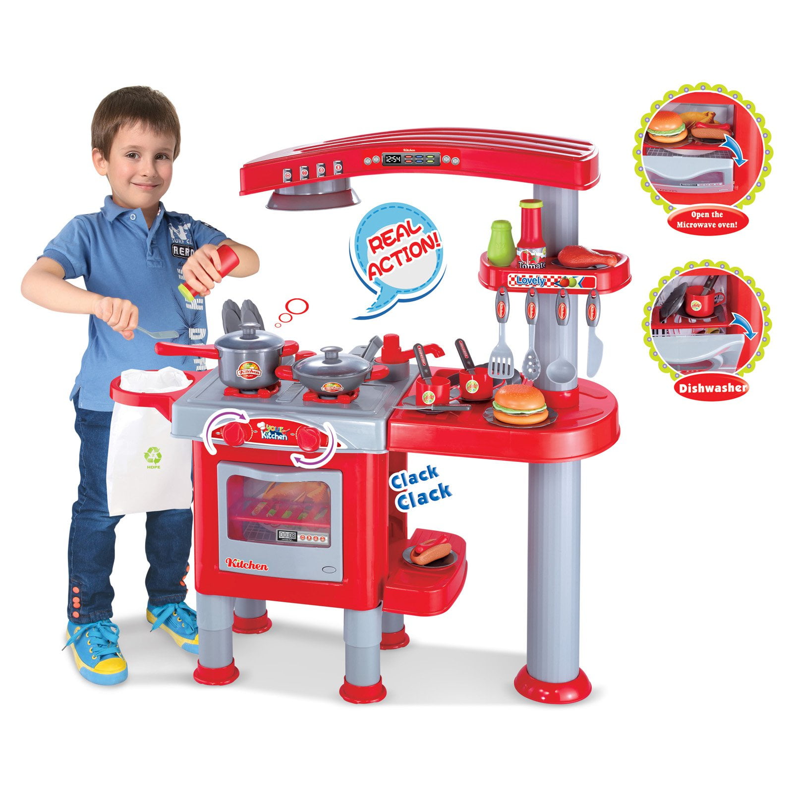 red play kitchen