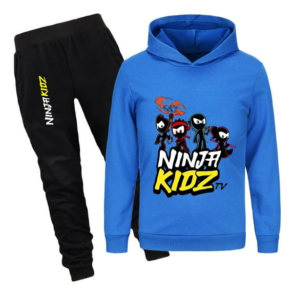 Kidz Kids Pullover Set – Hoodie and Pants Outfit for Boys Girls – Ninja Tracksuit for Everyday Adventures