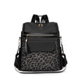 thumbnail image 4 of PRIYAL BWomen's Oxford Cloth Backpack with Leopard Print - Large Capacity & Travel Bag, Detachable Shoulder Straps & Zipper Closure, Suitable for Commuting, Casual Everyday Carry, 4 of 8