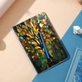 thumbnail image 5 of Spiral Notebook,Double-Wire Spiral College Lined Journal Notebook for Study and Notes,100 Pages,5.71x 8.26 in - The Enchanting Allure of a Tree in Stained - glass Design, 5 of 7