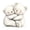 Two White Bears Hugging, variant on Yayeee 8 Pack Cabinet Knobs with Screws Round Zinc Drawer Pulls for Kitchen, Two White Bears Hugging