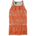 thumbnail image 1 of Alfani Top de blusa halter de encaje para mujer, naranja, 8, 1 of 2
