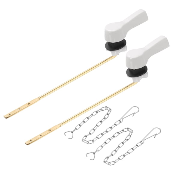 2Set Front Mount Universal Toilet Handle Replacement, 701 White
