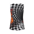 thumbnail image 5 of Picia Butterflies Optical Illusion Pattern Women's Workout Tank Top,Breathable Activewear,Slim Fit Athletic Top,Versatile Workout Moisture-wicking top-Small, 5 of 9