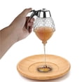 thumbnail image 4 of Bewildely Dispensador de miel, botella exprimible, contenedor de tarro de miel, dispensador de goteo de abeja, hervidor de agua, soporte de olla, Cocina y Comedor, 4 of 5