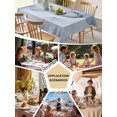 thumbnail image 5 of Marble Blue Table Cloth, Modern Abstract Ink Painting Luxury Waterproof Tablecloth for Square Tables, Reusable Washable Fabric Table Cover for Restaurant Kitchen Dining Tables 54"x54", 5 of 6