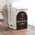 thumbnail image 6 of Naloa Wonderful Time Christmas 2 Pcs Bookend Large Capacity Office Book Ends for Home Office Library School Study Decoration, 6 of 8