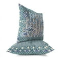 thumbnail image 3 of Aquatic Peacock Throw Pillow in Gray 18x18, 3 of 4