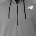 thumbnail image 4 of New Balance Men's Bp Short Sleeve Fleece Training Hoodie Dark Grey 2Xl, 4 of 4