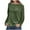 Army Green, variant on Scyoekwg Trendy Long Sleeve Shirts for Women Gold Velvet Round Neck Dressy Blouses Casual Solid Color Loose Soft Blouses (Army Green,XXXL)