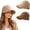 Khaki and Coffee, variant on MEICHEN 2 PCS Cotton Baseball Caps for Women Adjustable Sun Hat Lightweight Breathable Casual Sports Dad Hat for Outdoor Travel Daily Wear
