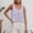 Blue 2, variant on Women's Sleeveless Camisole with Lace Patchwork for Everyday Wear Slim Fit Solid Color Knit Tennis Vest for Women Light Green L