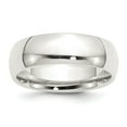 thumbnail image 4 of 925 Sterling Silver 7mm Comfort Fit Band Ring Size 6, 4 of 6