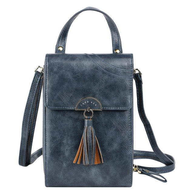 Women Wallet Large Capacity Mobile Phone Bag Card Slot Adjustable Shoulder Strap