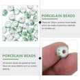 thumbnail image 2 of 100Pcs Pretty Ceramic Beads Porcelain Flower Beads Chic Round Beads for DIY, 2 of 8