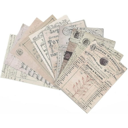 30 Pcs Fast Times Scrapbook Paper Pad Single-Sided Cardstock Paper Patterned Cardstock Paper for Planners Journals Background Borders Greeting Cards Retro Crafts 9.1x6.6cm