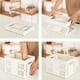 thumbnail image 4 of Contenedores de almacenamiento plegables con pestillos, caja organizadora de almacenamiento con asa, contenedores de almacenamiento de plástico plegables apilables, almacenamiento visible, para, 4 of 7