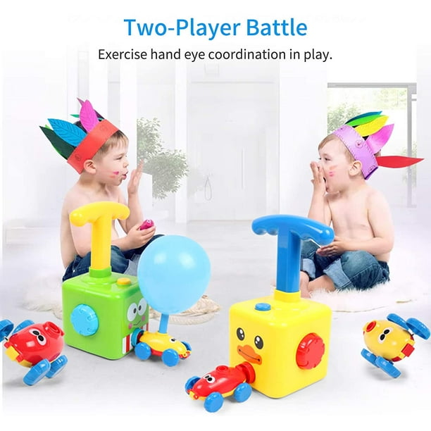 Funny Balloons Powered Car Piggy/Bee/Dinosaur Cartoon Inflator