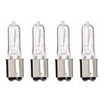 

Sterl Lighting – Pack of 4 75 Watt BA15D T4 DC Bayonet Base Halogen Bulbs 120V 1.73Inch 1000Lm JD Type Night Can Such as Automotive Headlamps or Work Lights 2700K Warm White Clear