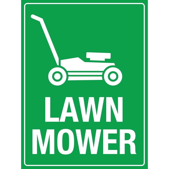 Lawn Mower Sign - Farm Sign, 8 X 12 Inch Metal Tin Sign