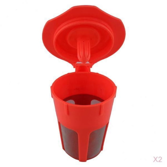 DOLITY 2 Dosettes de Café Réutilisables et Rechargeables pour Cafetières