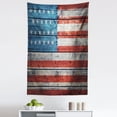 thumbnail image 1 of Antique Tapestry, July Independence Day Weathered Antique Wooden Looking National Celebration Image, Fabric Wall Hanging Decor for Bedroom Living Room Dorm, 5 Sizes, Blue Red White, by Ambesonne, 1 of 1