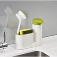 thumbnail image 5 of Caja de almacenamiento con dispensador de jabón, caja de distribución de estropajo multifuncional, organizador de fregadero de cocina y baño minimalista, 5 of 5